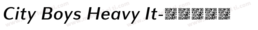 City Boys Heavy It字体转换